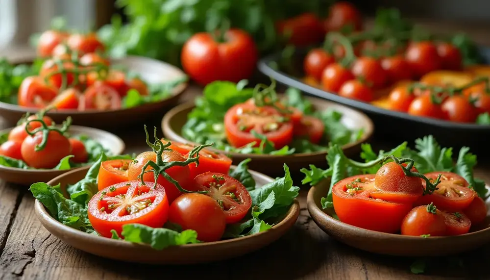 Köstliche Low Carb Gerichte mit aromatischen Tomaten