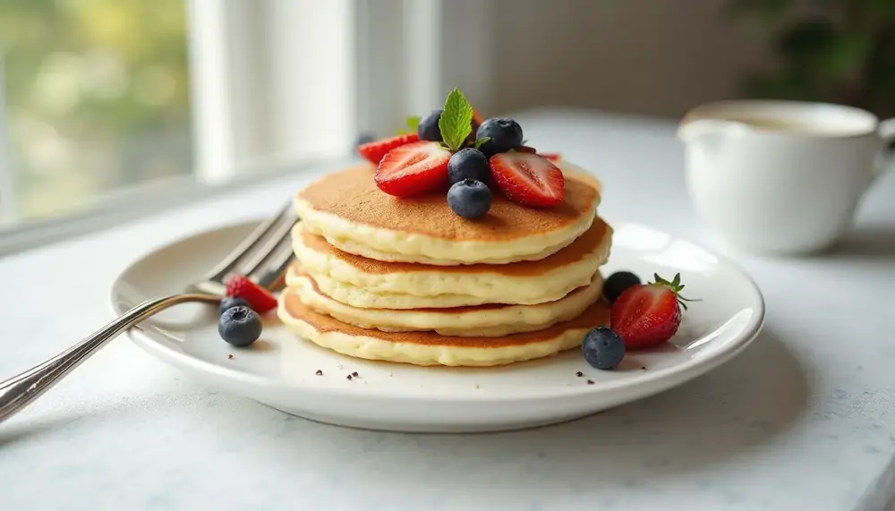 Leckere Low Carb Ricotta-Pancakes - süßer Genuss ohne Kohlenhydrate